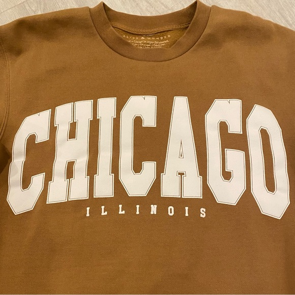 LAST CHANCE - DONATING! EUC Alice and Wonder CHICAGO Collegiate Sweatshirt - Picture 3 of 5